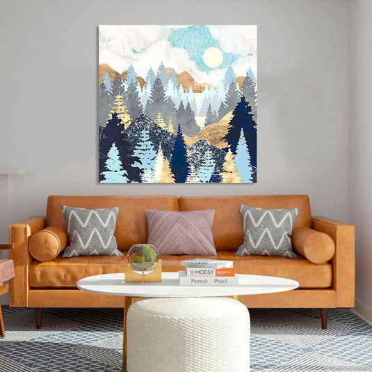 The Forest Blue - Canvas Mérida Fine Print Art