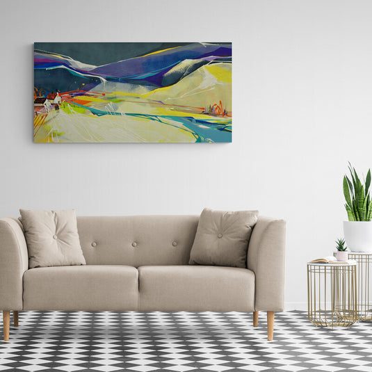 The Mountains Paiting - Canvas Mérida Fine Print Art