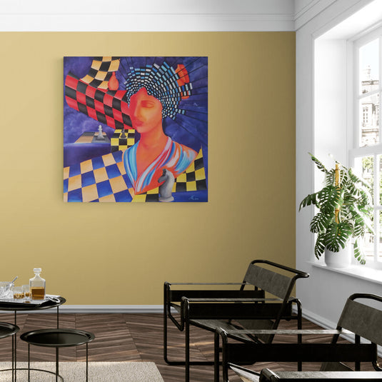 The Queen of the Game - Canvas Mérida Fine Print Art