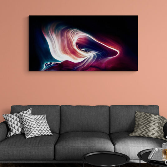 "Ondulaciones de color en danza cósmica abstracta"