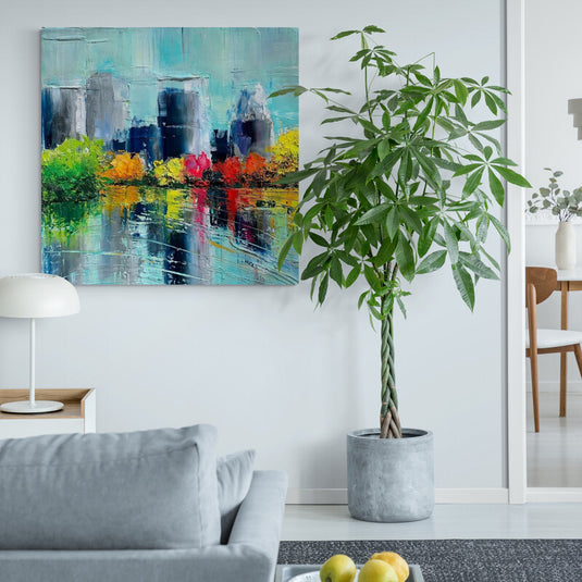 The Reflection of the City - Canvas Mérida Fine Print Art