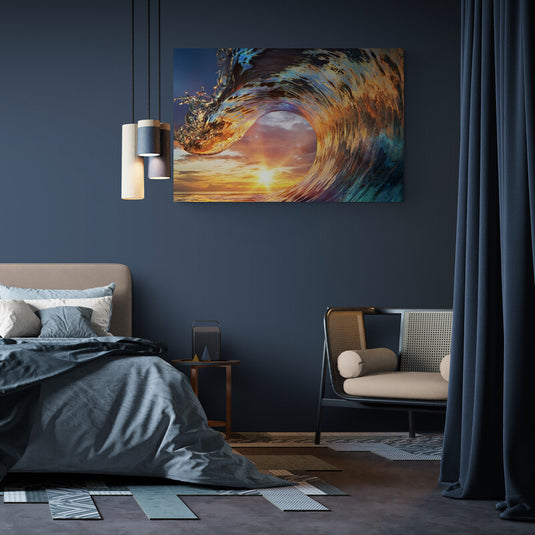 The Sun Through the Wave - Canvas Mérida Fine Print Art