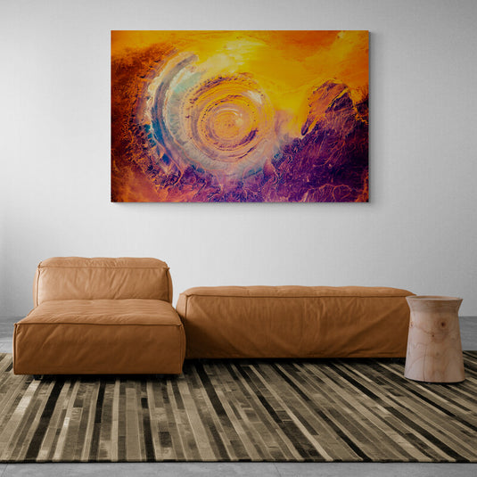 The Volcano's Lava - Canvas Mérida Fine Print Art