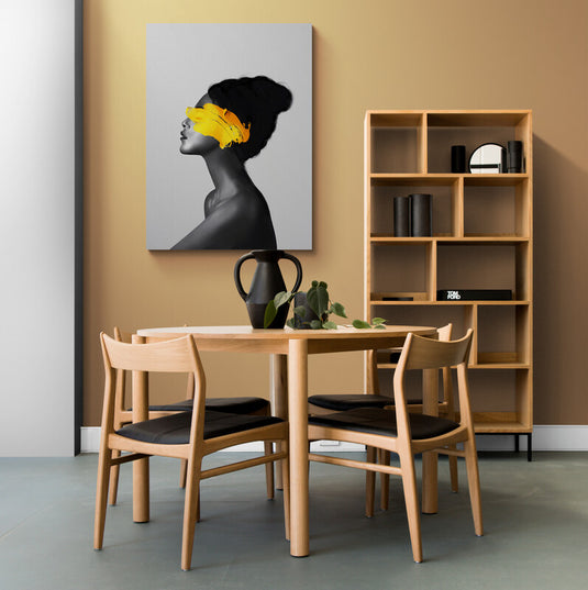 The Yellow Brushstroke - Canvas Mérida Fine Print Art