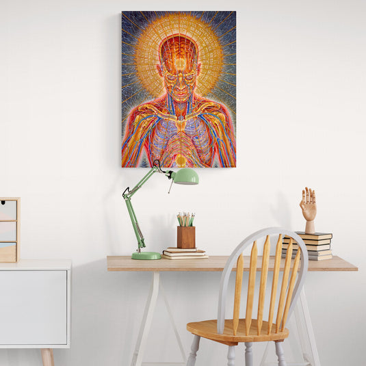 Alex Grey Praying arte visionario anatomía espiritual