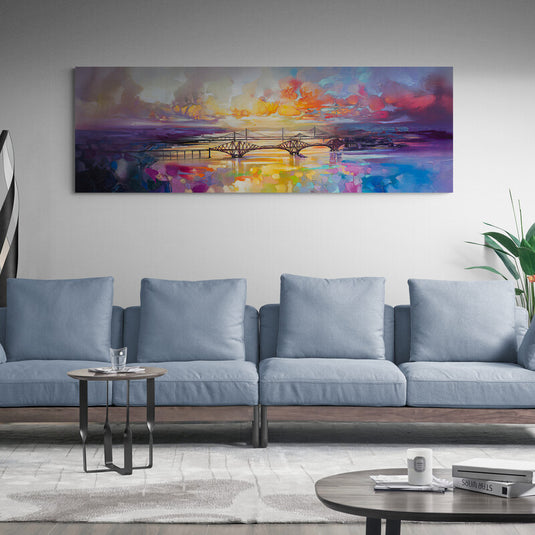 Naismith paisaje moderno estructuras cielo colorido