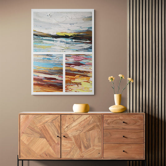 Three Landscapes - Canvas Mérida Fine Print Art