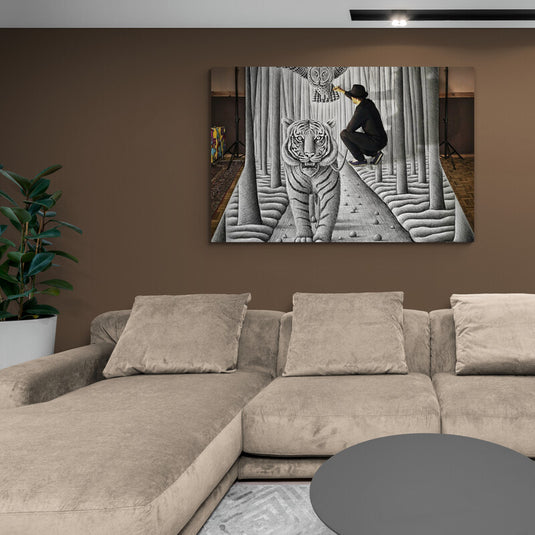 Tiger Tamer - Canvas Mérida Fine Print Art