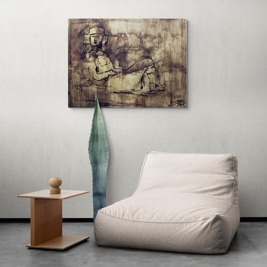 Toltecas Dioses Astronautas - Canvas Mérida Fine Print Art