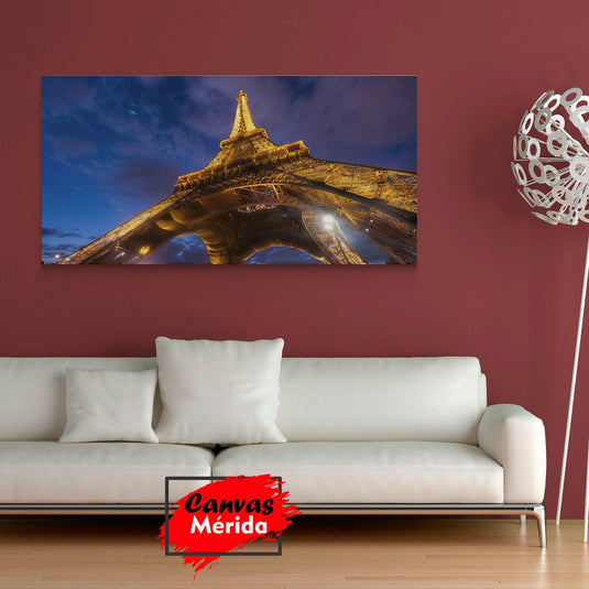 Torre Eiffel Iluminada - Canvas Mérida Fine Print Art