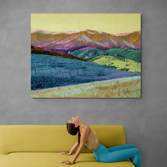 Tranquility in the Mountains - Canvas Mérida Fine Print Art