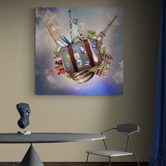 Travel around the World - Canvas Mérida Fine Print Art