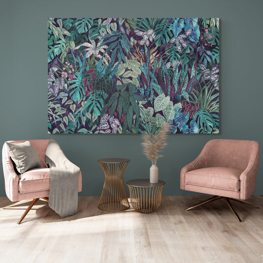 Cuadro_decorativo_vibrante_con_hojas_multicolores_verdes_rojas_moradas_negras_con_toques_blancos