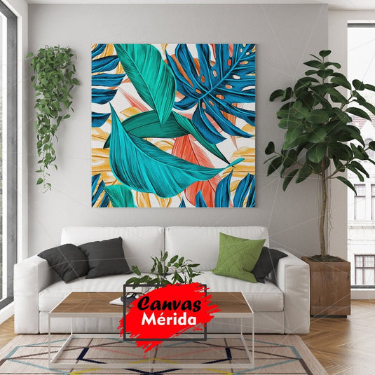 Tropical Leaves - Canvas Mérida Fine Print Art