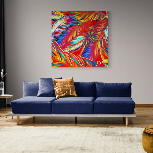 Tropical Red - Canvas Mérida Fine Print Art