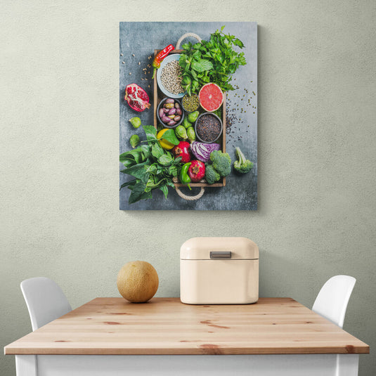 Vegetables and Seeds - Canvas Mérida Fine Print Art