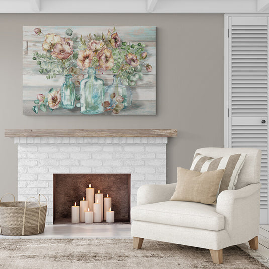 Vintage Flowers (Poster) (Outlet) - Canvas Mérida Fine Print Art