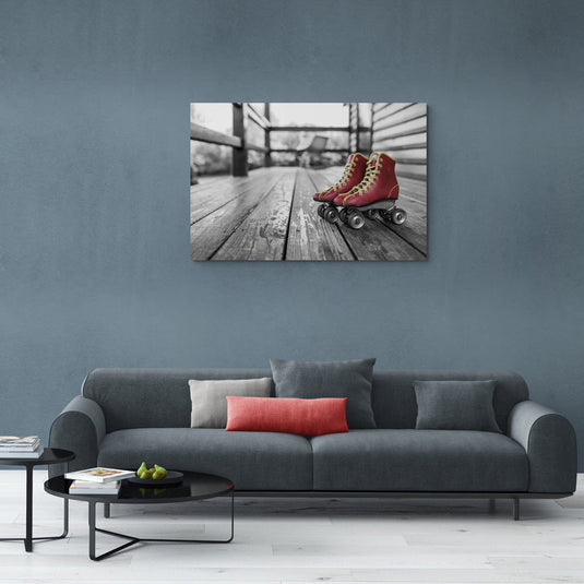 Vintage Skates - Canvas Mérida Fine Print Art