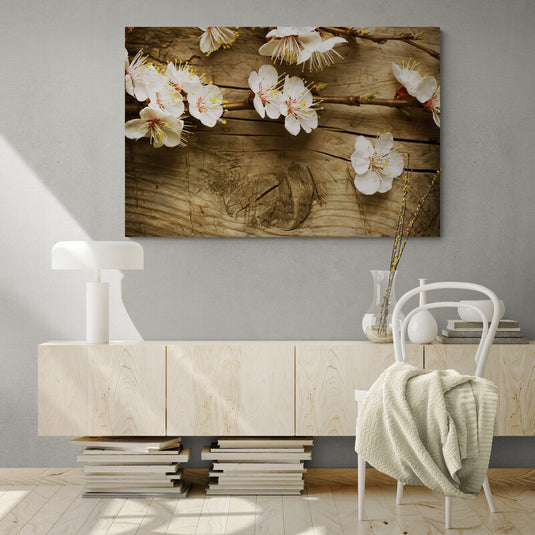 White cherry blossom - Canvas Mérida Fine Print Art