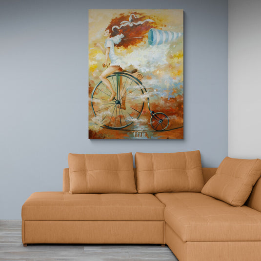 With the Wind in your Face - Canvas Mérida Fine Print Art