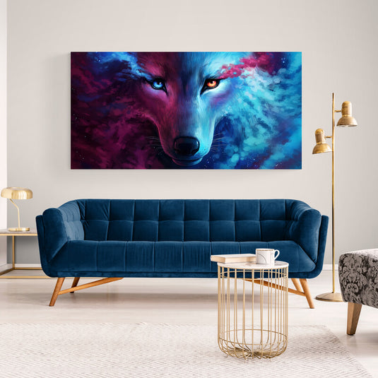 Wolf Galaxy (Apaisado) - Canvas Mérida Fine Print Art