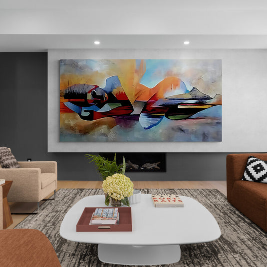 Woman Meditating - Canvas Mérida Fine Print Art