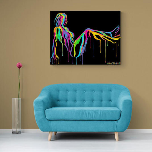 Woman Silhouette - Canvas Mérida Fine Print Art