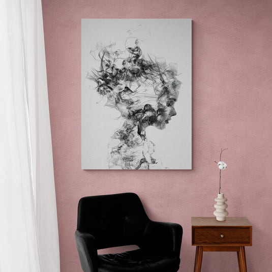 Woman Wasting Away - Canvas Mérida Fine Print Art