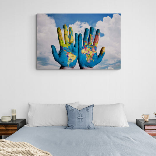 World Map - Canvas Mérida Fine Print Art