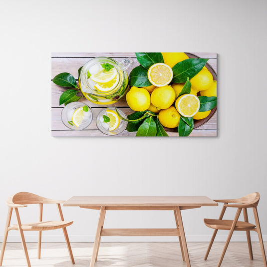 Yellow Lemons #4 - Canvas Mérida Fine Print Art