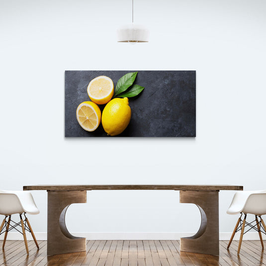 Yellow Lemons #9 - Canvas Mérida Fine Print Art