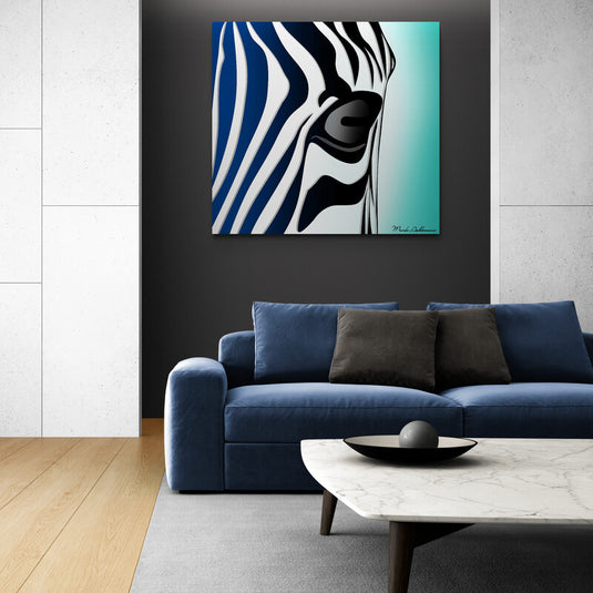Retrato moderno de cebra