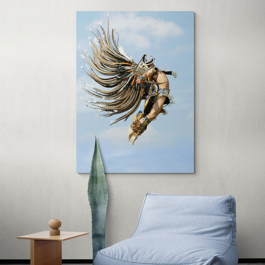 Danza de los Guerreros Cuauhtli (Águila) - Canvas Mérida Fine Print Art