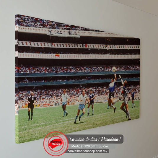 La Mano de Dios (Maradona) - Canvas Mérida Fine Print Art