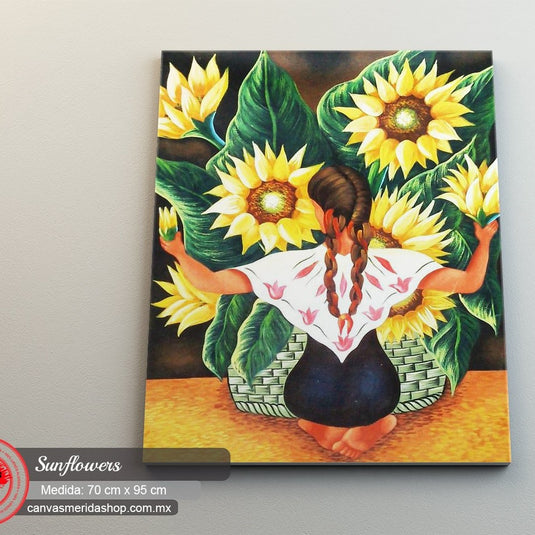 Sunflowers - Canvas Mérida Fine Print Art