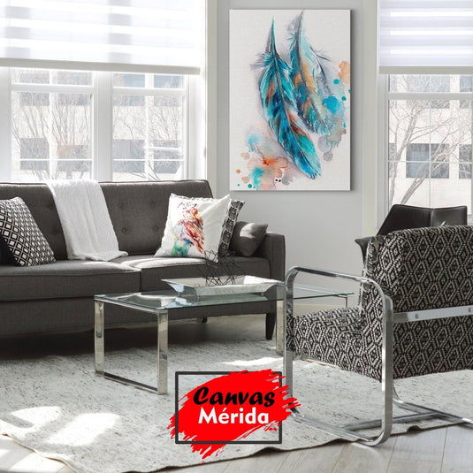 Lienzo de caballo blanco con fondo rojo vibrante