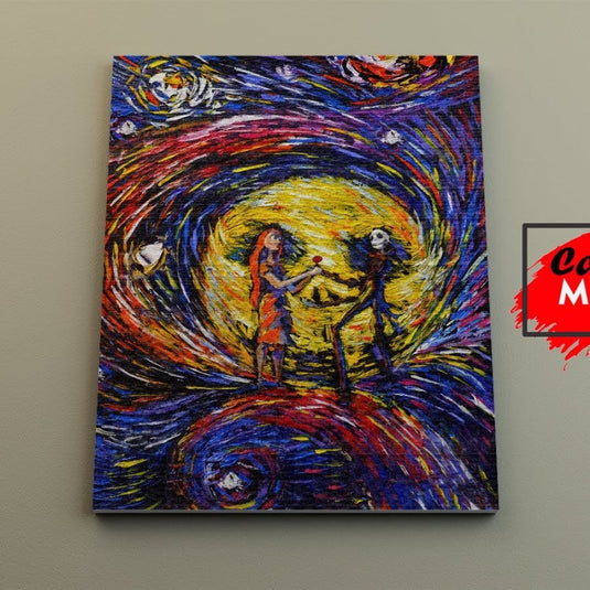 Nightmare Before Christmas - Canvas Mérida Fine Print Art
