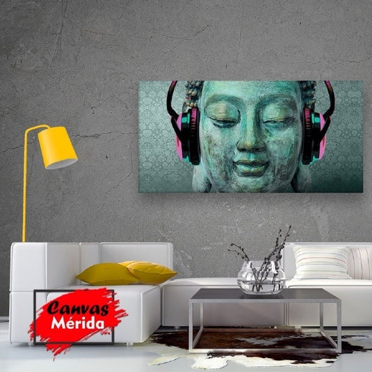 Buddha Music - Canvas Mérida Fine Print Art