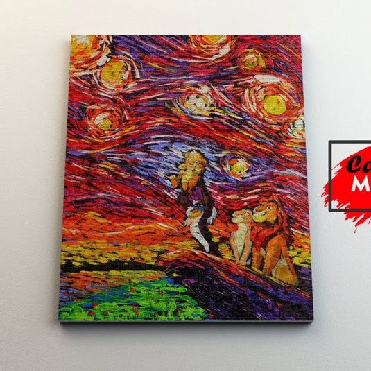 The Lion King Simba - Canvas Mérida Fine Print Art