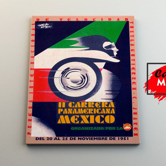 Cartel de la II Carrera Panamericana México, 1951