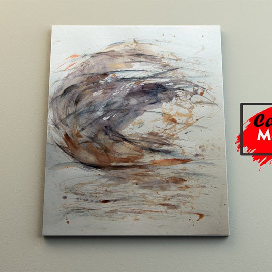 Marrón Abstracto - Canvas Mérida Fine Print Art