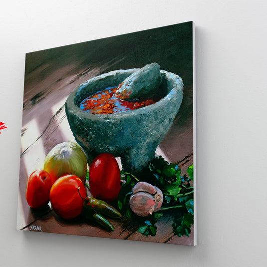 Molcajete - Canvas Mérida Fine Print Art
