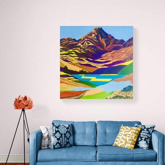 Mountain of Colors - Canvas Mérida Fine Print Art