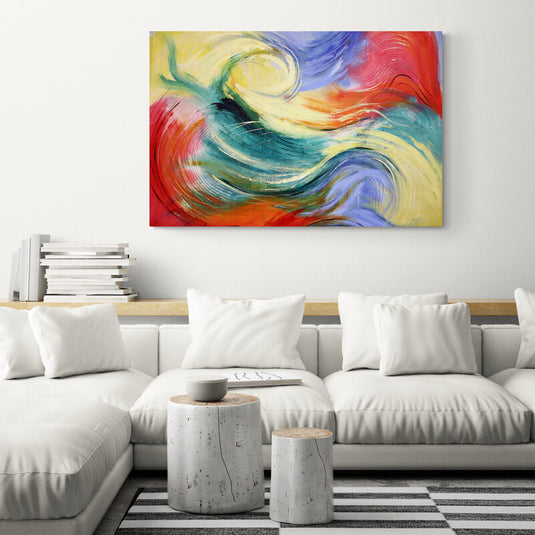 Multicolor Abstract - Canvas Mérida Fine Print Art