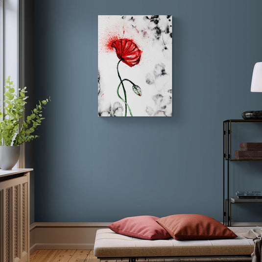 Red Poppy - Canvas Mérida Fine Print Art
