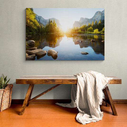 Rivers Sunrises - Canvas Mérida Fine Print Art