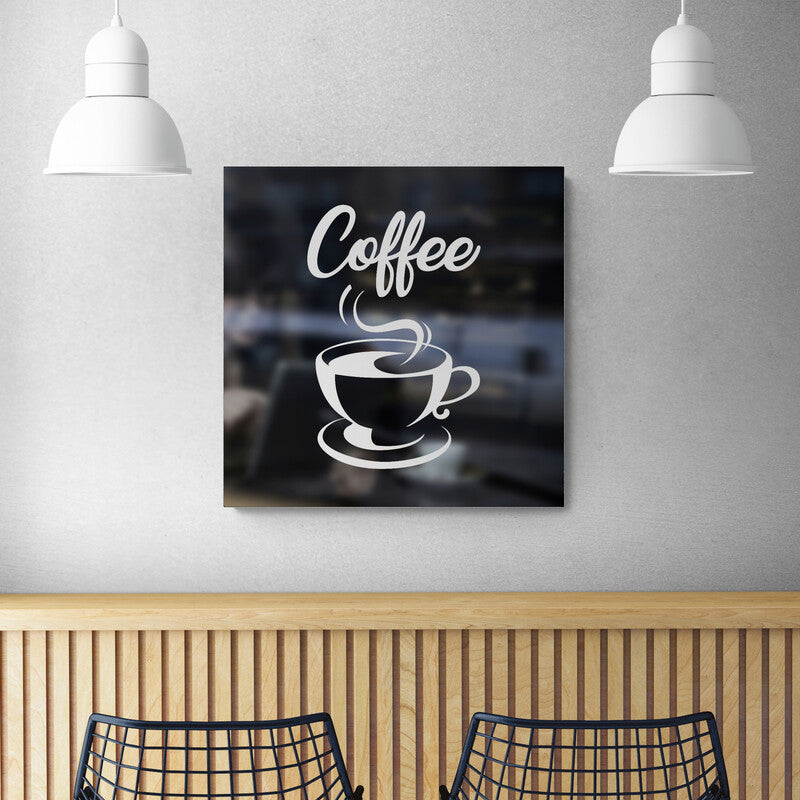 Coffee silhouette - Canvas Mérida Fine Print Art