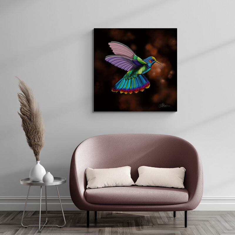 El encanto del colibrí - Canvas Mérida Fine Print Art