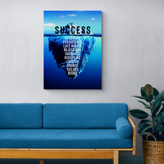 Iceberg con cualidades del éxito