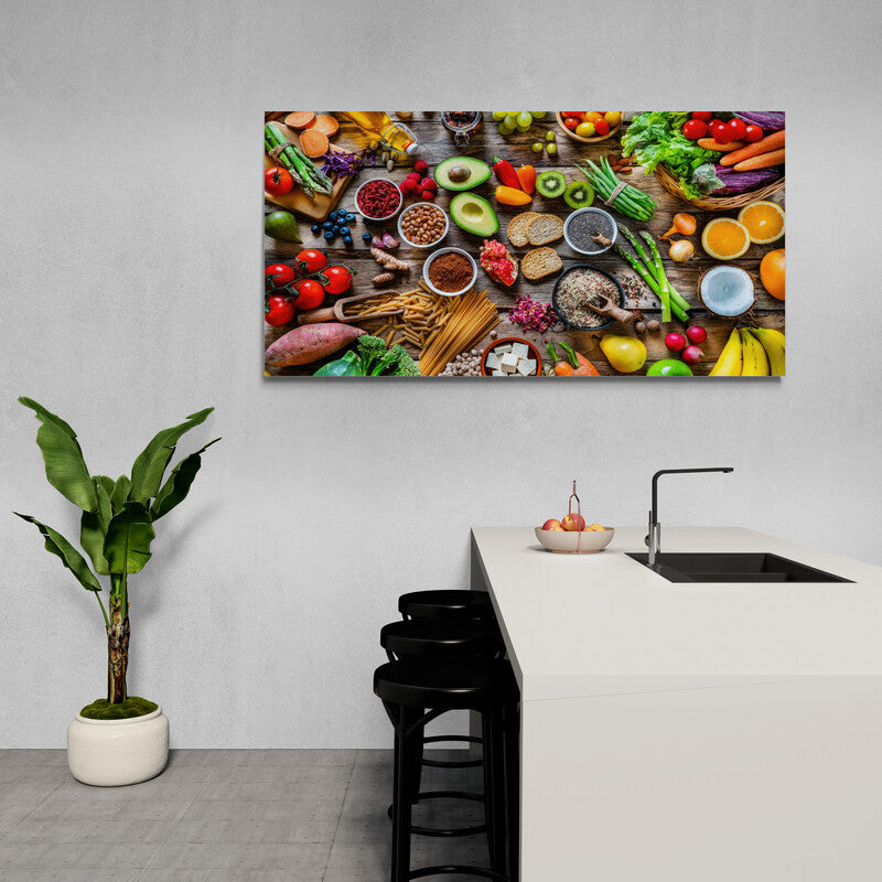Frutas y verduras - Canvas Mérida Fine Print Art